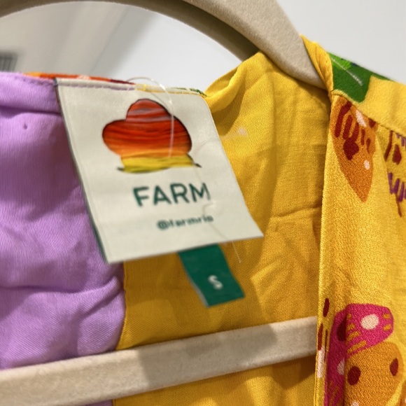 FARM Rio Mixed Beaks & Bananas Maxi Wrap Dress Size S NWT - Picture 2 of 13